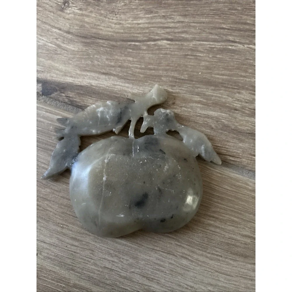 Vintage Hand-Carved Soapstone Trinket Ring Dish 4.75